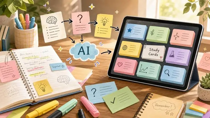 A free AI study stack for notes, flashcards, and summaries
